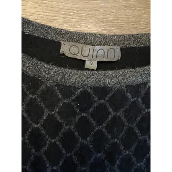 Quinn Dress Cashmere Black size small long sleeves short bodycon party elegant - Picture 2 of 6